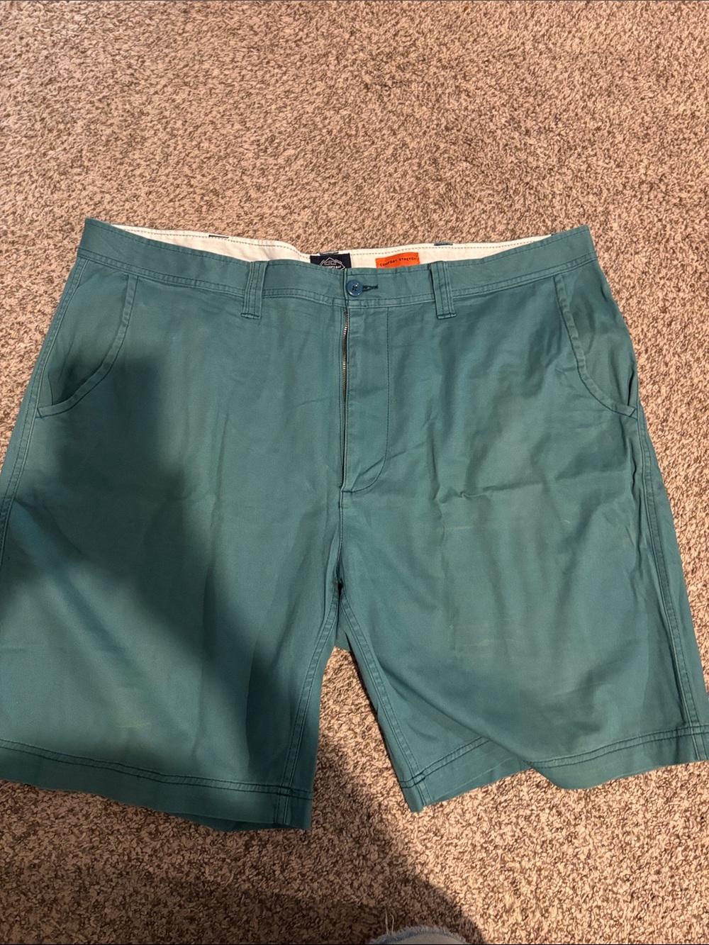 St. John's Bay Teal Flat Front Men's Shorts